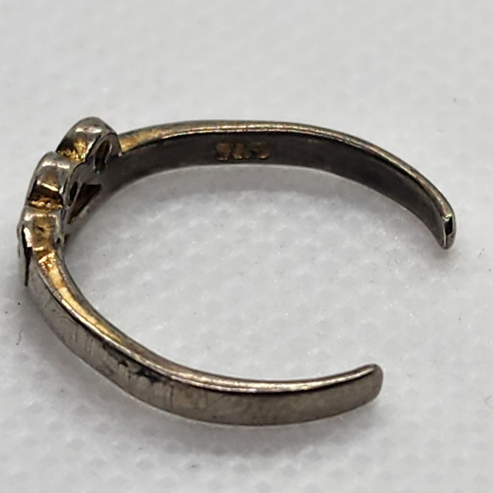 Sterling Silver Waves Adjustable Toe Ring - image 5